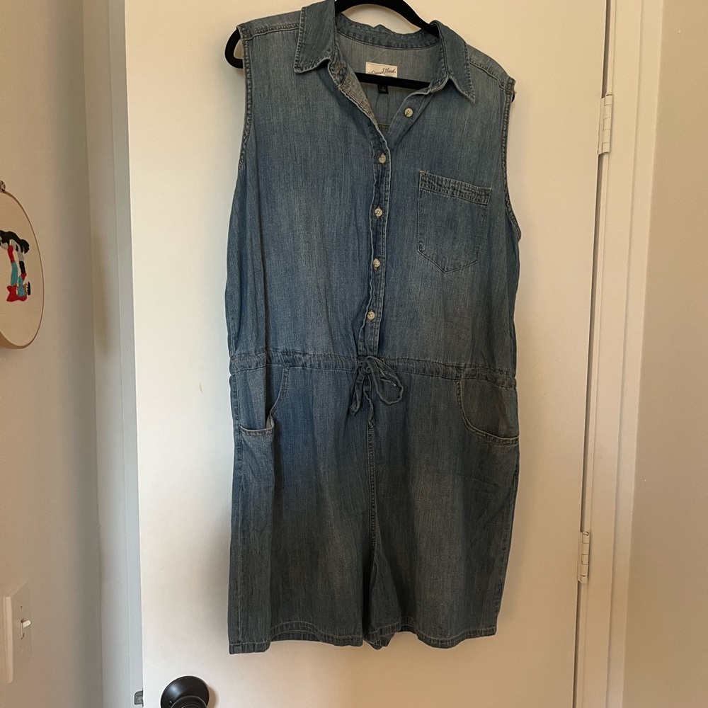 Chambray Shortie Romper
